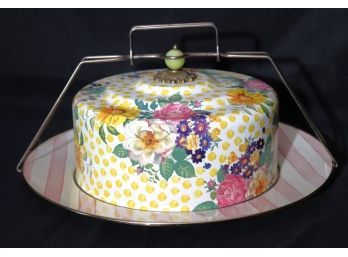 Large Mackenzie Childs Cake Tray With Lid