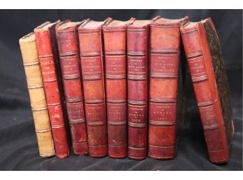 Collection Of Antique Leather-Bound Novel Rapport Du Ministrie Provence De Quebec 1900