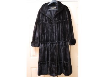 Beautiful Layered Dark Brown Maxs Million Mink Fur Coat From Bloomingdale's Approx Size Womens XL