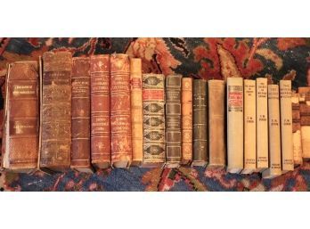 Collection Of Antique Books Includes Assorted Titles And Authors As Pictured