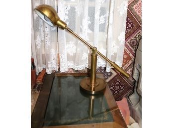 Vintage Brass Desk Light With Adjustable Arm
