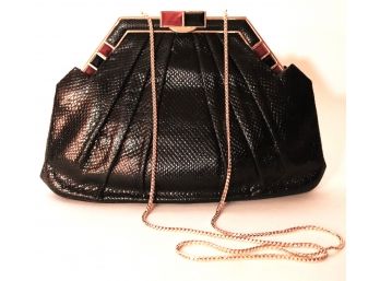 Vintage MCM Style Judith Lieber Handbag With Chain