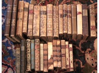 Collection Of Antique Books Includes Assorted Titles & Authors As Pictured!