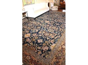 Antique/ Persian Mahal Wool Rug Circa 1900-1910  Measures Approximately 18 Feet X 12 Feet