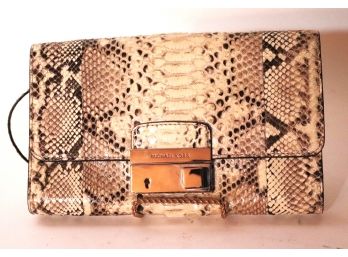 Michael Kors Genuine Snakeskin Handbag With Strap