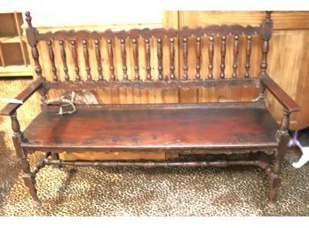 Charming Antique Wood Bench