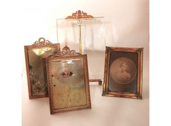 Collection Of Vintage Brass Picture Frames