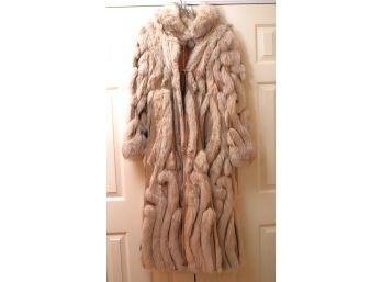 Grunstein Couture Reversible Shearling/Leather Coat Appx Size Medium Made In Finland