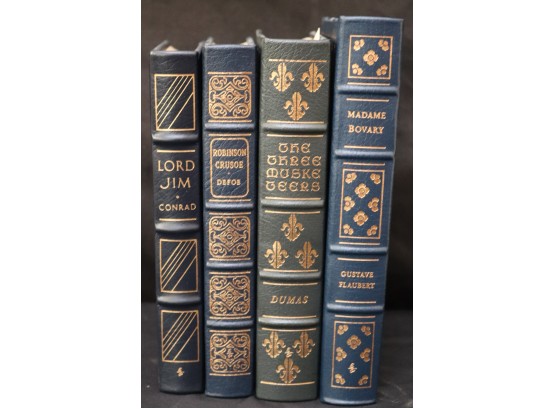Easton Press Leather Bound Novels, Madame Bovary Copyright, The Three Musketeers & Robinson Crusoe
