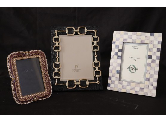 Collection Includes 3 Stylish Picture Frames Includes Modulus 4x6 And L Objet 5x7