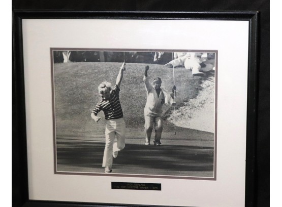 Framed Jack Nicklaus Five Times Master Winner 1975 Framed Photo & The Story Of Golf & The Hogan Mystique