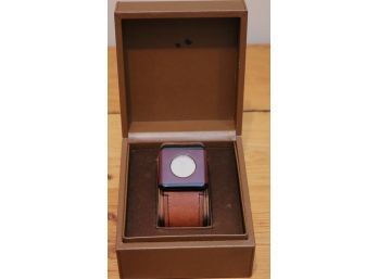 Prada Women's Watch With Wide Leather Strap & Box Included