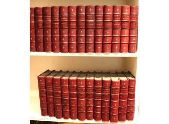 Collection Of Vintage Waverley Novels Centenary Edition Leather Bound