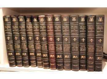 Vintage Leather-Bound Books The Real America In Romance Volumes 1-12 Copyright 1909