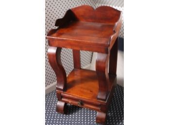 Vintage Small Wood Side Table