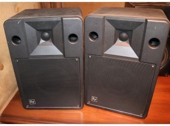 Pair Of Electro Voice S-80 Compact Monitor Speakers 100-Watt Capacity - Serial Number 9812A0356
