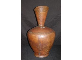 Amazing Vintage Handmade/Hammered Copper Vase, Stands Over 2 Feet Tall
