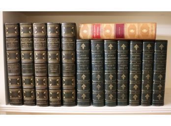 Collection Of Books Includes William Shakespeare Volumes Not Complete & Collection Of Ruskin