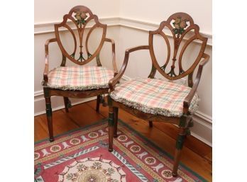 Pair Of Vintage Country French Style Chairs