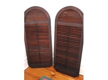 Pair Of Antique Shutters Great For Home Wall Dcor In Good Working Condition
