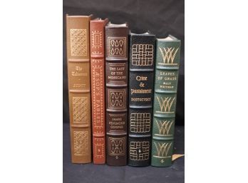 Easton Press Leather Bound Novels, Leaves Of Grass, Crime & Punishment, The Last Of The Mohicans & More