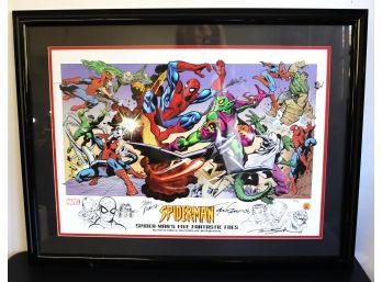 Amazing Spider-Mans Five Fantastic Foes Signed & Framed Poster