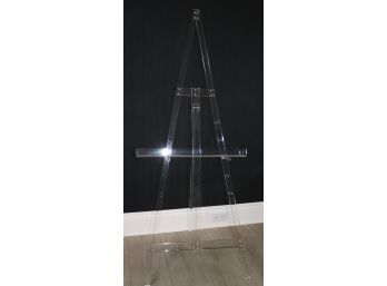 Lucite / Acrylic Standing Floor Easel For Artwork Display