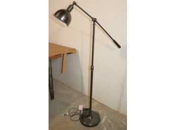 Adjustable Arm Floor Lamp In An Aged Bronze Finish