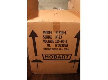 Hobart Meat Slicer Model # 610-1 In Original Box