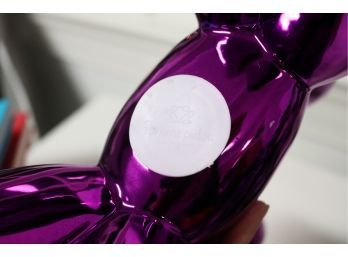 Jeff Koons Replica Shiny Purple Balloon Dog Piggy Bank