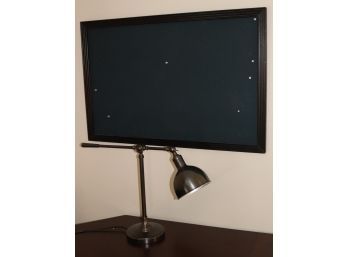 Adjustable Metal Table Lamp & Bulletin Board