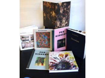 Lot Of 4 Art Books & Gallery Portfolios With Baselitz, Twombly, Reinhardt & More