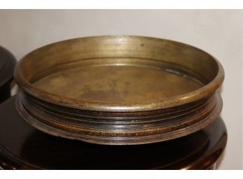 Hand Crafted Artisanal Heavy Burnished Brass Centerpiece Bowl
