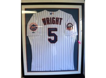 David Wright Mets MVP Player Autographed / Signed & Framed Baseball Jersey