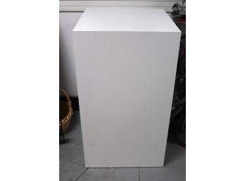 Tall White Formica Pedestal Great For Artwork Display