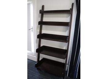 Modern Leaning Ladder Style Wood Bookcase