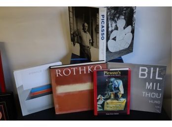Lot Of 5 Vintage Art Books With Picasso, Rothko, Donald Judd & More
