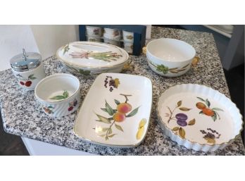 Lot Of Assorted Royal Worcester Evesham FlameProof Porcelain China From England