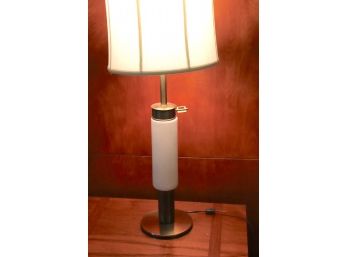 Brass Lamp With Porcelain Center