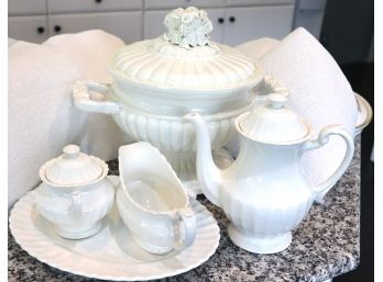 Soup Tureen Made In Spain With Gravy Boat And Teapot By J&G Meakin England