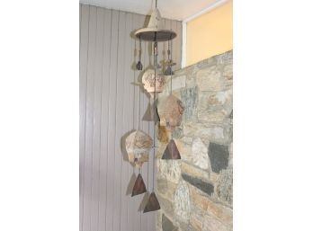 Large Set Of Santa Fe Style Wind Chimes Large Ceramic Pieces 50' Tall