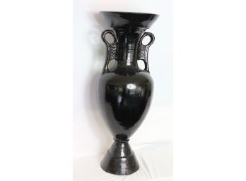 Large Ceramic Vase With Repairs To Bottom