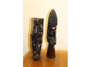 Carved Wood Tribal Statues