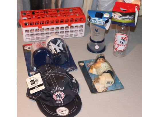 Mixed Lot Of Assorted New York Yankee Baby And Toddler Items