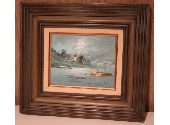 Signed Wilman Sailboat Painting