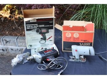 Electric Power Tools Power Drill And Sabre Saw