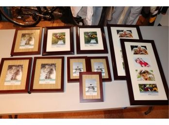 Lot Of Assorted Sized Hanging Wall Picture Frames