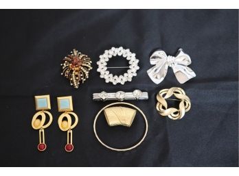 Women's Decorative Jewelry Includes Monet, Trifari, Rothstein, And Givenchy
