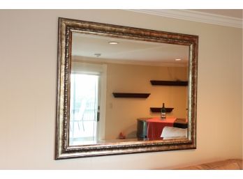 Large Wall Mirror In Gold Tone Finished Frame 39' L X 49' W