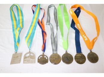 Lot Of New York City Half Marathon Medals From Assorted Years And Races